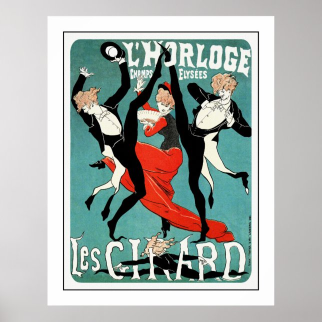 Cheret Art Nouveau Poster: Les Girard: Tanz Poster (Vorne)