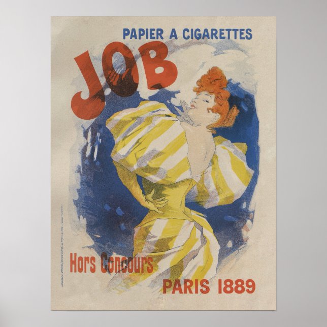 Cheret Jules, Papier a Cigarettes job, 1895 Poster (Vorne)