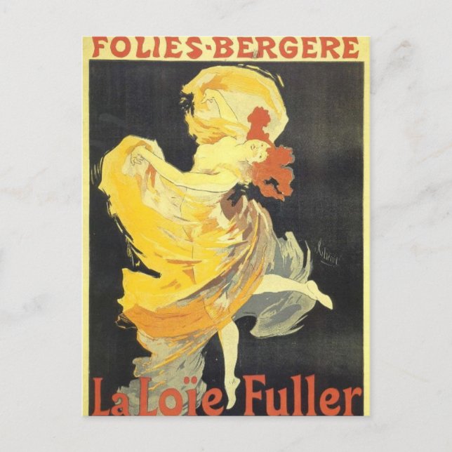 Cheret Poster Art Postkarte (Vorderseite)