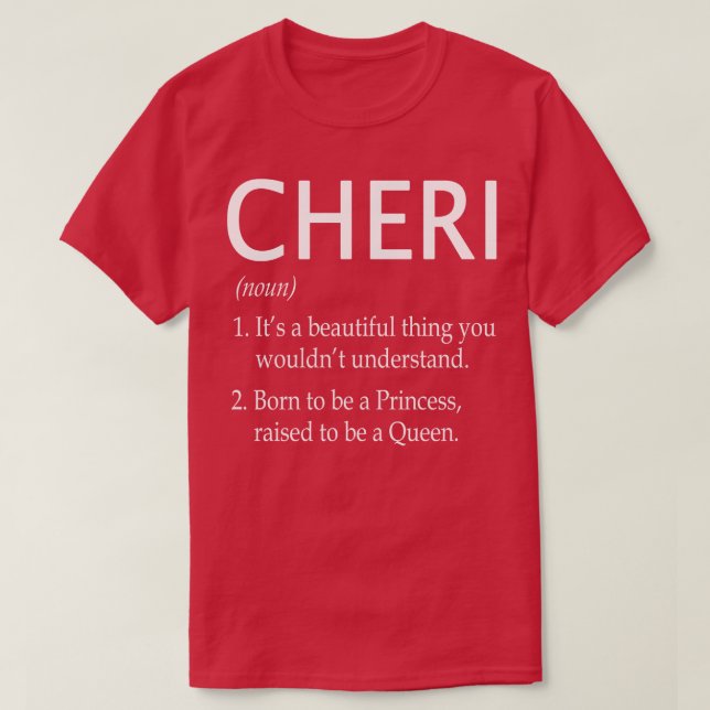 Cheri Name Gift 108 T-Shirt (Design vorne)