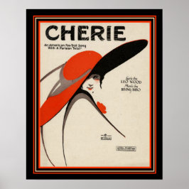"Cherie" Deko Foxtrot Sheet Music Print 16 x 20