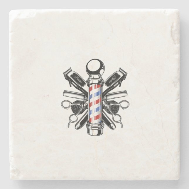 Cherie Huntley - Sammlung von Barber Steinuntersetzer (Vorderseite)