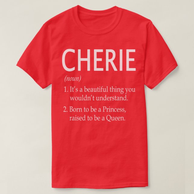Cherie Name Geschenk 66 T-Shirt (Design vorne)