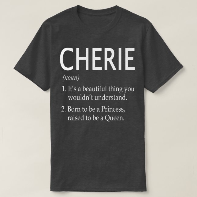 Cherie Name Gift 154 T-Shirt (Design vorne)