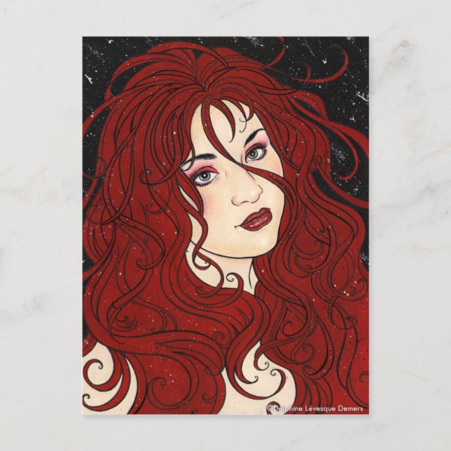 Cherie Pinup Postcard Postkarte (Vorderseite)