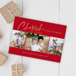 Cherish alle 3 Foto Feiertagskarte
