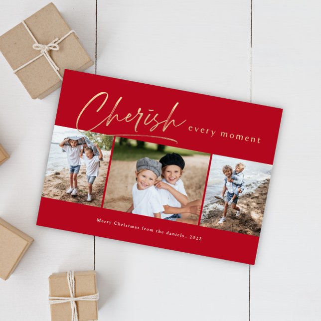Cherish alle 3 Foto Feiertagskarte (Von Creator hochgeladen)