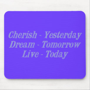 Cherish blue mousepad