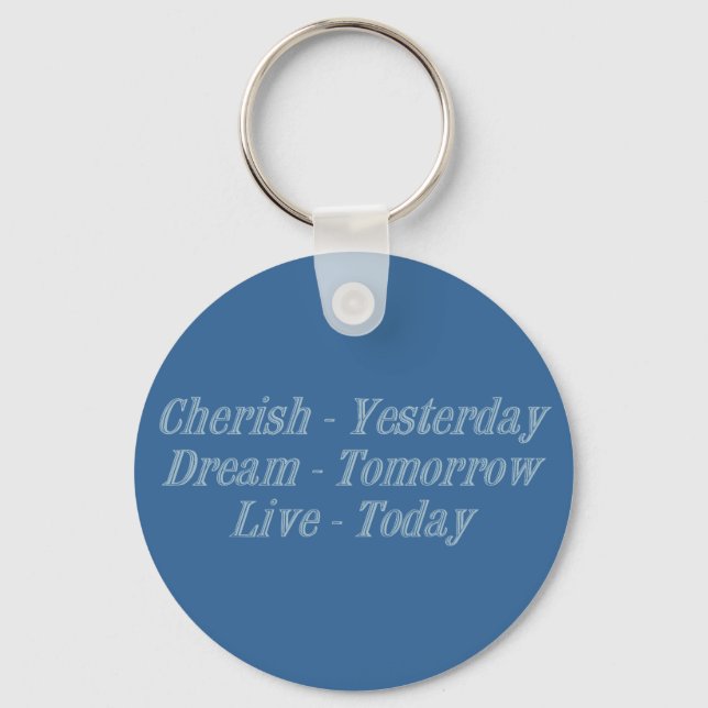 Cherish blue schlüsselanhänger (Vorderseite)
