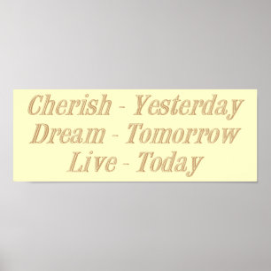 Cherish gelb poster