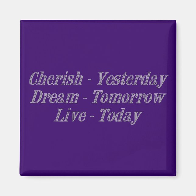 Cherish grau magnet (Vorne)