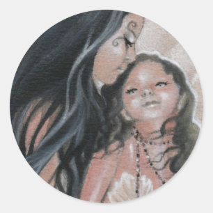 Cherish Mermaid und Child Sticker