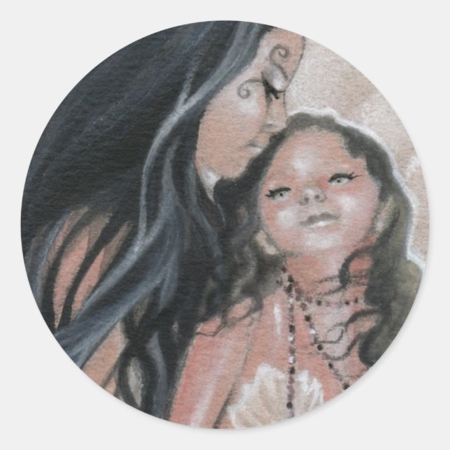 Cherish Mermaid und Child Sticker (Vorderseite)