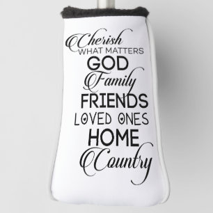 Cherish Was zählt Golf Headcover