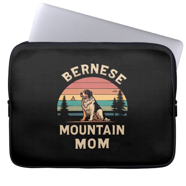 Cherish your Liebe: Bernese Mountain Dog Mama Laptopschutzhülle (Vorderseite)