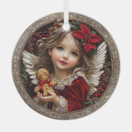 Cherished Cheer – Angel of Gingerbread Joy Ornament Aus Glas