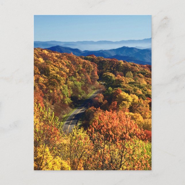 Cherohala-Skyway Postkarte (Vorderseite)