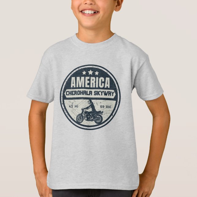 Cherohala Skyway Tennessee bis North Carolina T-Shirt (Vorderseite)