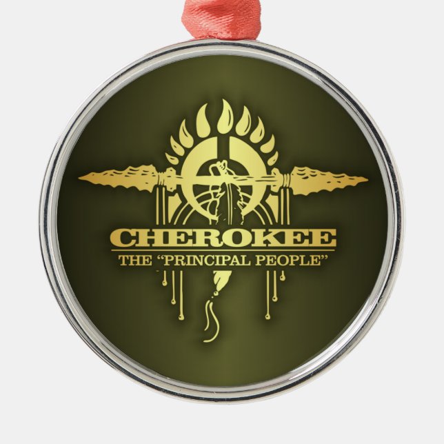 Cherokee 2 ornament aus metall (Vorne)