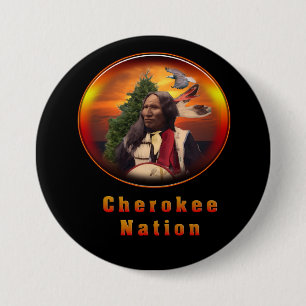Cherokee amerikanischen Ureinwohners Art Button