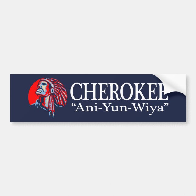 Cherokee (Aniyunwiya) Autoaufkleber (Vorne)