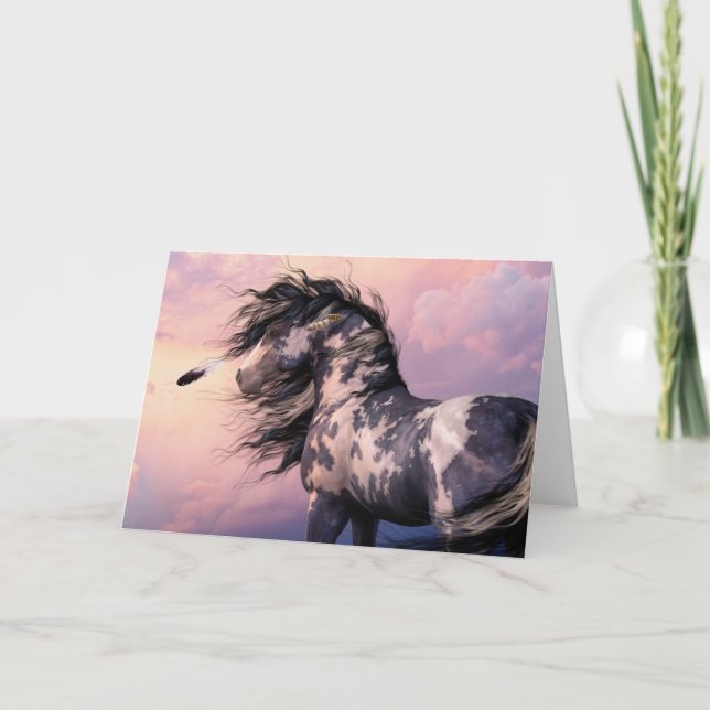 Cherokee blaues Notecard Karte (Vorderseite)