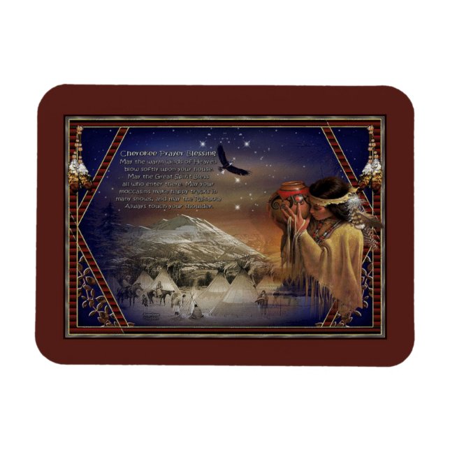 Cherokee Blessing Magnets Indianer Magnet (Horizontal)