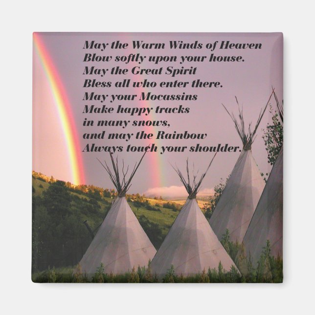 Cherokee Blessing Prayer Magnet (Vorne)