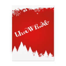 Cherokee frohe Weihnacht-Postkarte