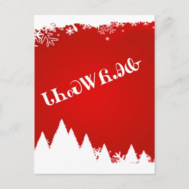 Cherokee frohe Weihnacht-Postkarte Feiertagspostkarte (Vorderseite)