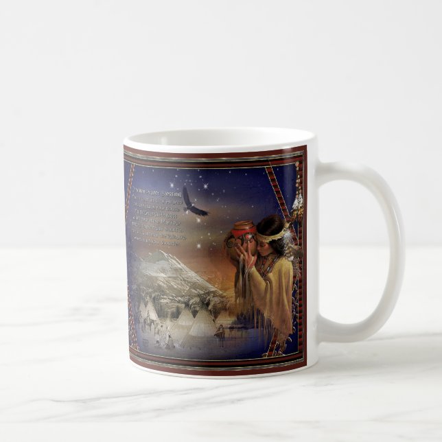 Cherokee Gebet, das gebürtiger Amerikaner-Tassen Kaffeetasse (Rechts)