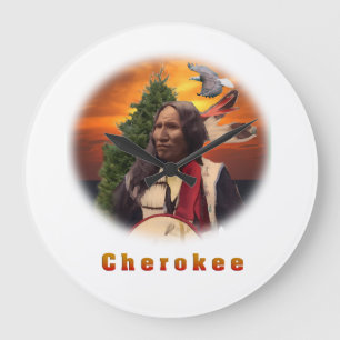 Cherokee Große Wanduhr