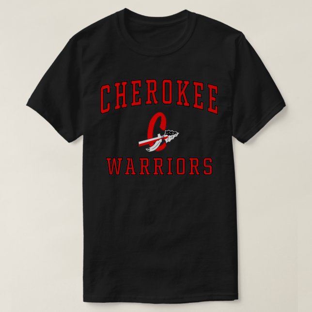 Cherokee High School Warriors Premium T-Shirt (Design vorne)