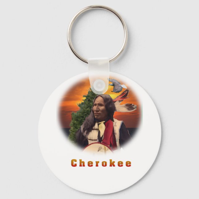 Cherokee Indian Art Schlüsselanhänger (Vorderseite)