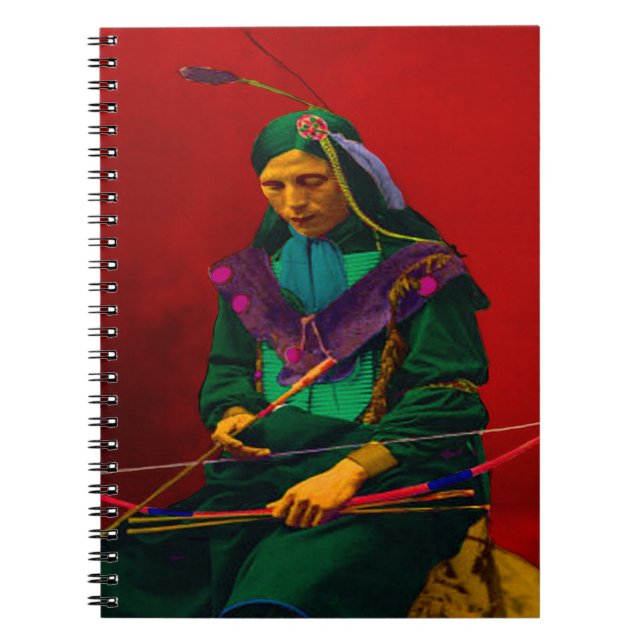 Cherokee Indian Pop Art Notizblock (Vorderseite)