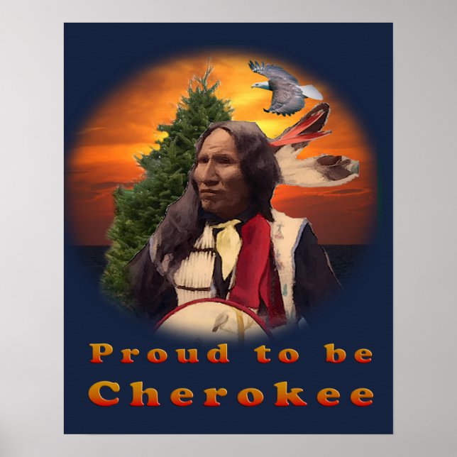 Cherokee indische Produkte Poster (Vorne)