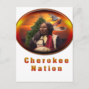 Cherokee indische Produkte Postkarte