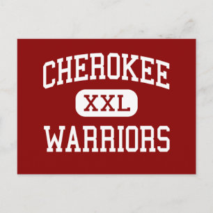 Cherokee - Krieger - High School - Kanton Georgien Postkarte