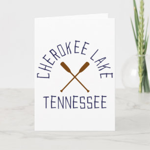 Cherokee Lake Tennessee Outdoor-Vintage Karte