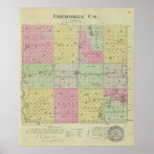 Cherokee Landkreis, Kansas Poster