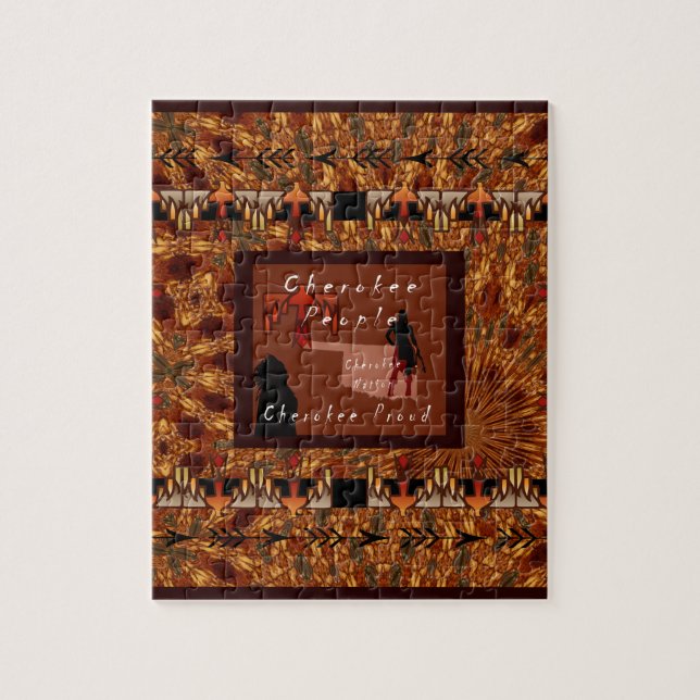 Cherokee Leute Puzzle (Vertikal)
