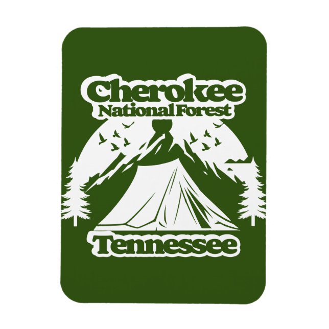 Cherokee National Forest Tennessee Magnet (Vertikal)