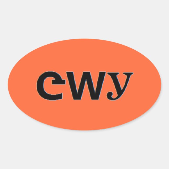 Cherokee Ovaler Aufkleber (Vorderseite)