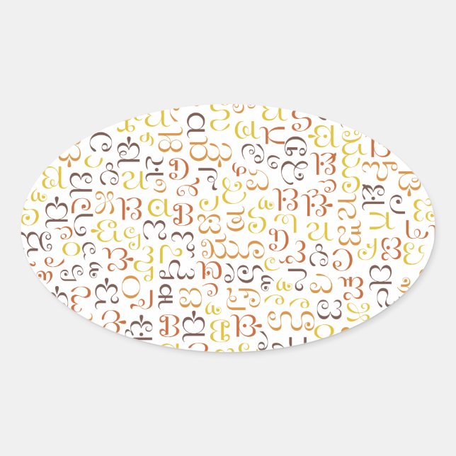 Cherokee Ovaler Aufkleber (Vorderseite)