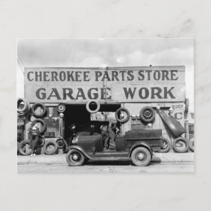 Cherokee Parts Store, 1936 Postkarte