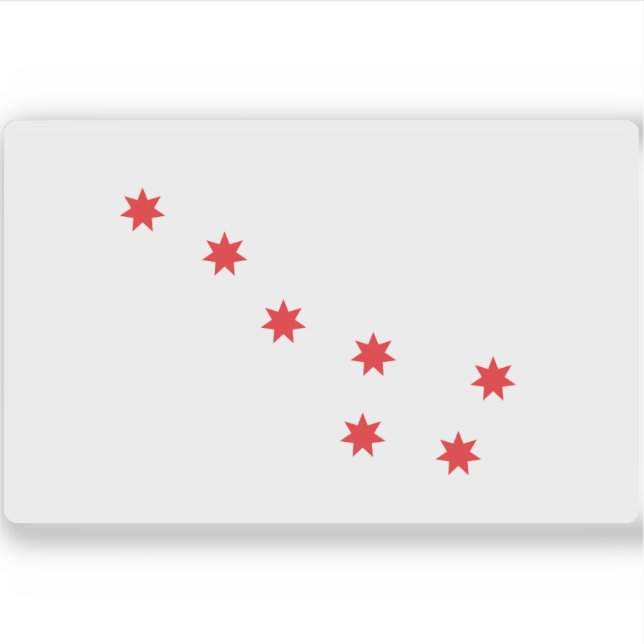 Cherokee Peace Flag, USA Aufkleber (Vorderseite)