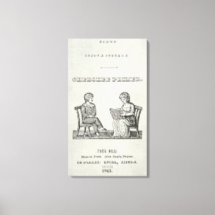 Cherokee Primer, 1845 (Gravieren) Leinwanddruck