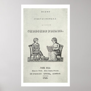 Cherokee Primer, 1845 (Gravieren) Poster
