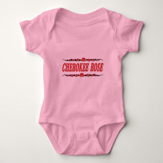 Cherokee Rosen-Säuglings-Strampler Baby Strampler (Vorderseite)