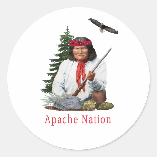 Cherokee Runder Aufkleber (Vorderseite)